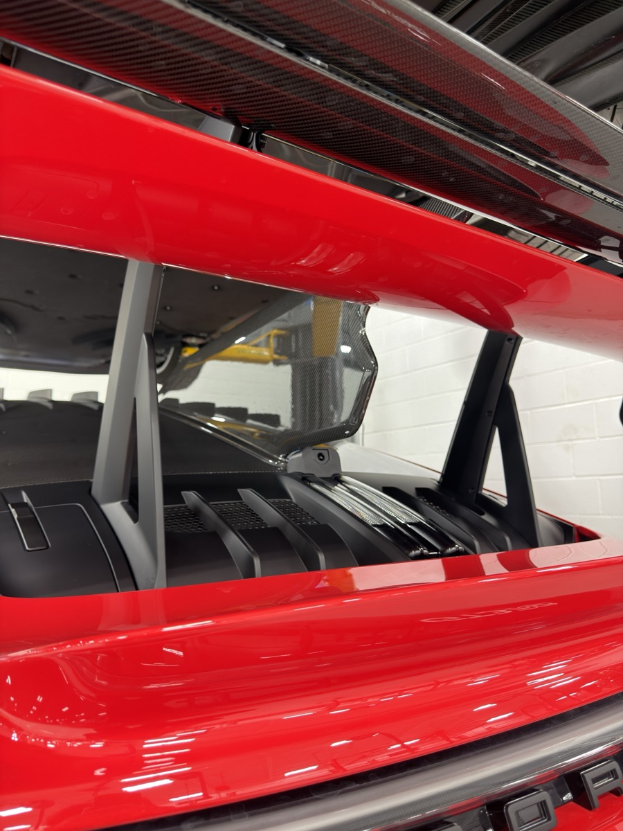 Final camera housing — rear wing detail view