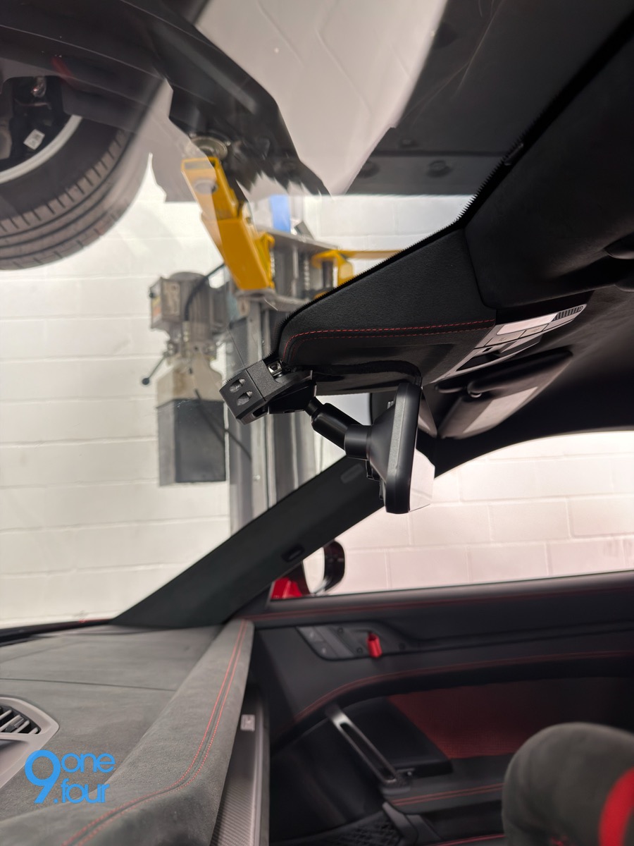 Interior dash cam bracket — 3D printed nylon