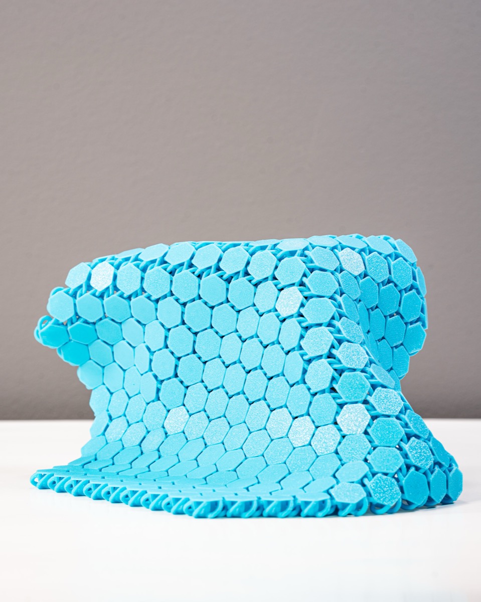 3D printed intake elbow — multicolour ASA