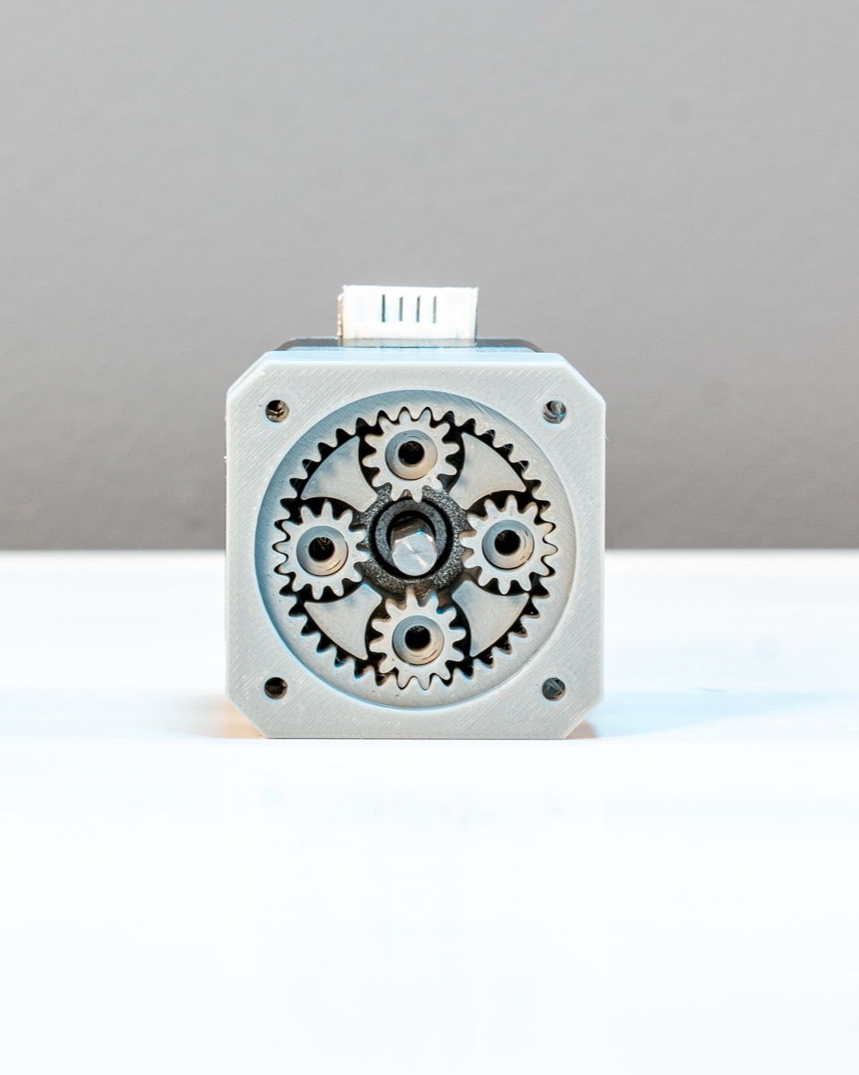 Planetary gearbox — front detail