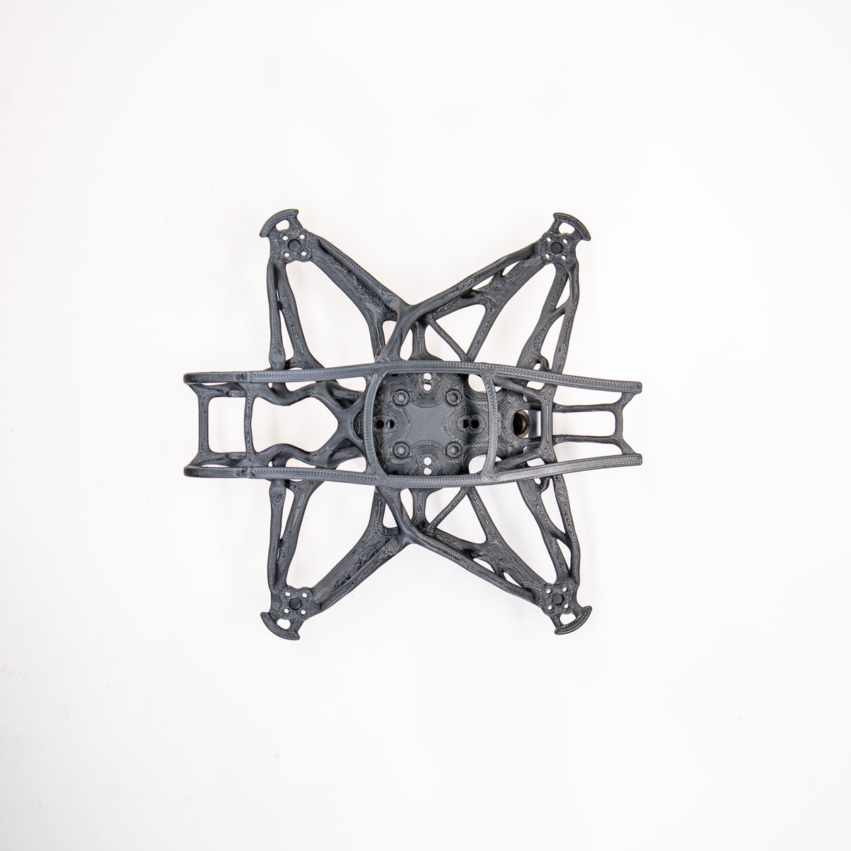 Drone frame — top view showing generative structure