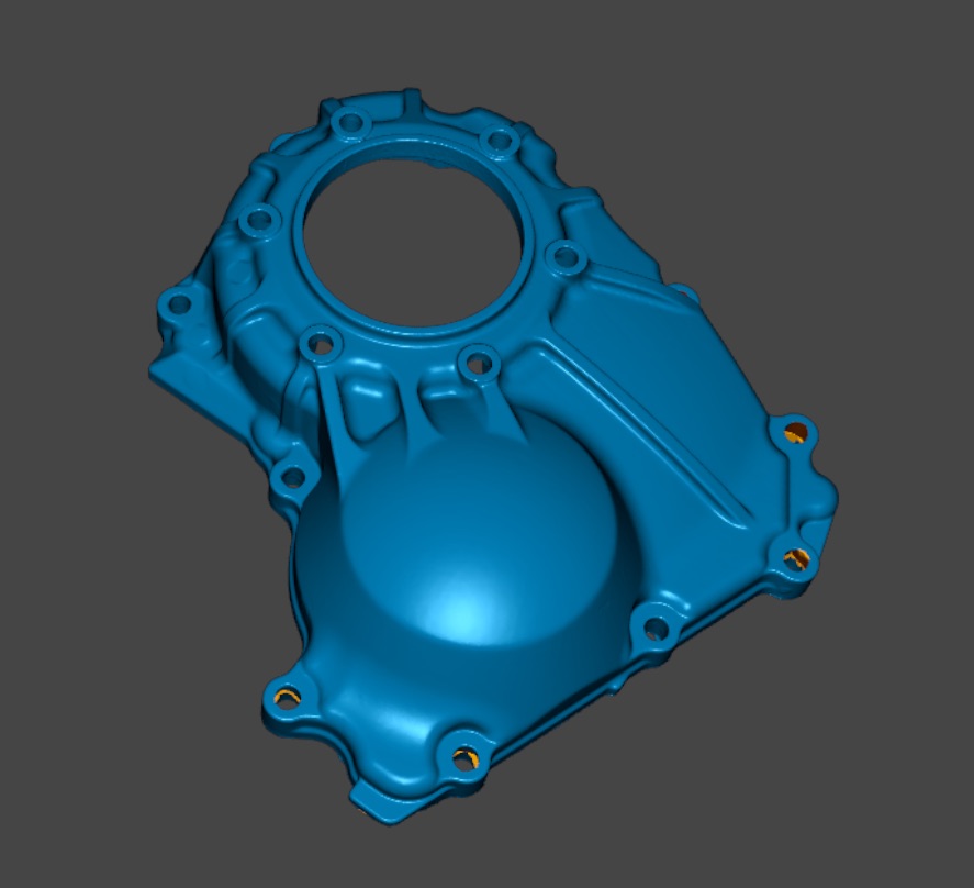 3D scan — engine timing cover