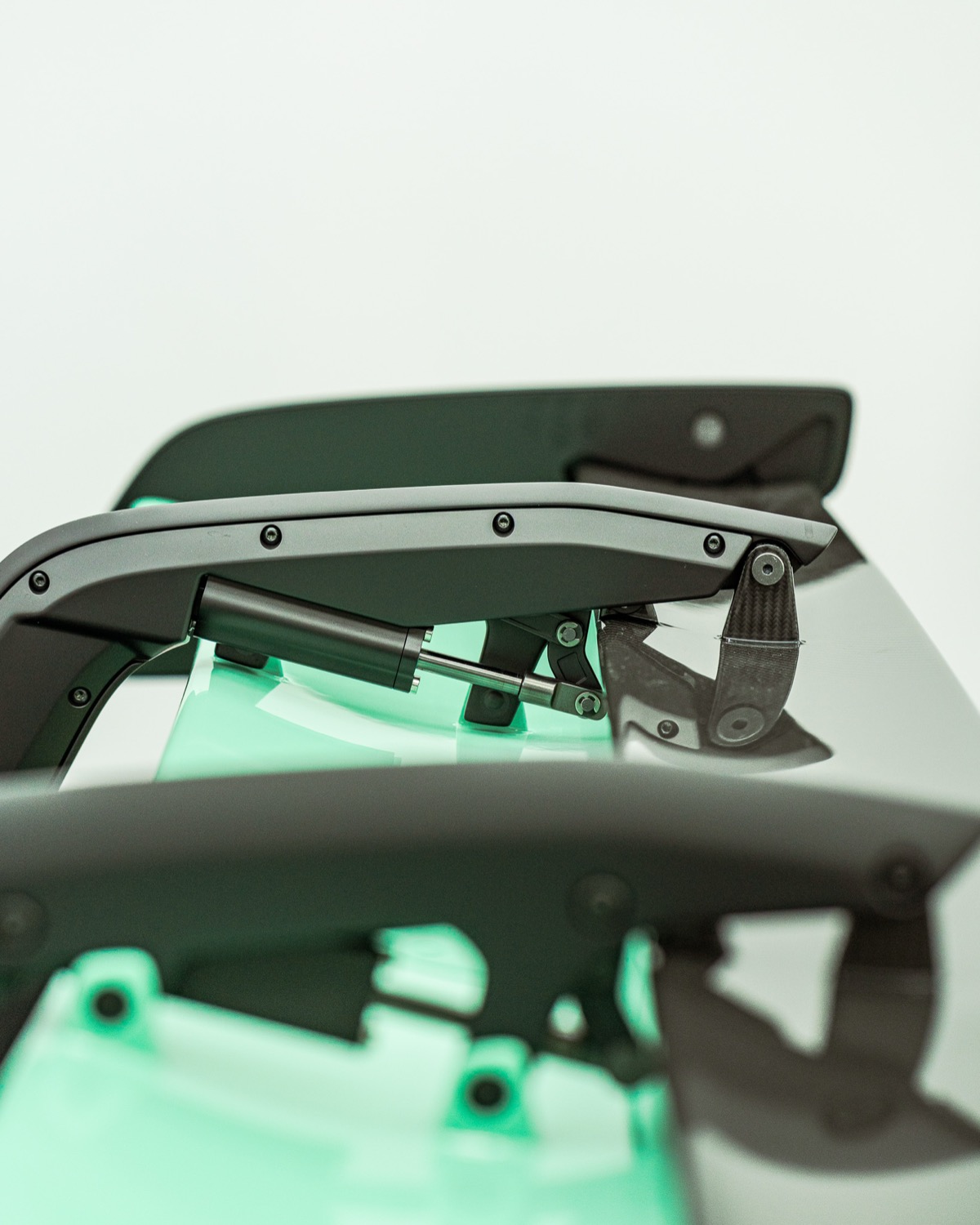 Porsche GT3 RS rear wing detail — 9OneFour engineering