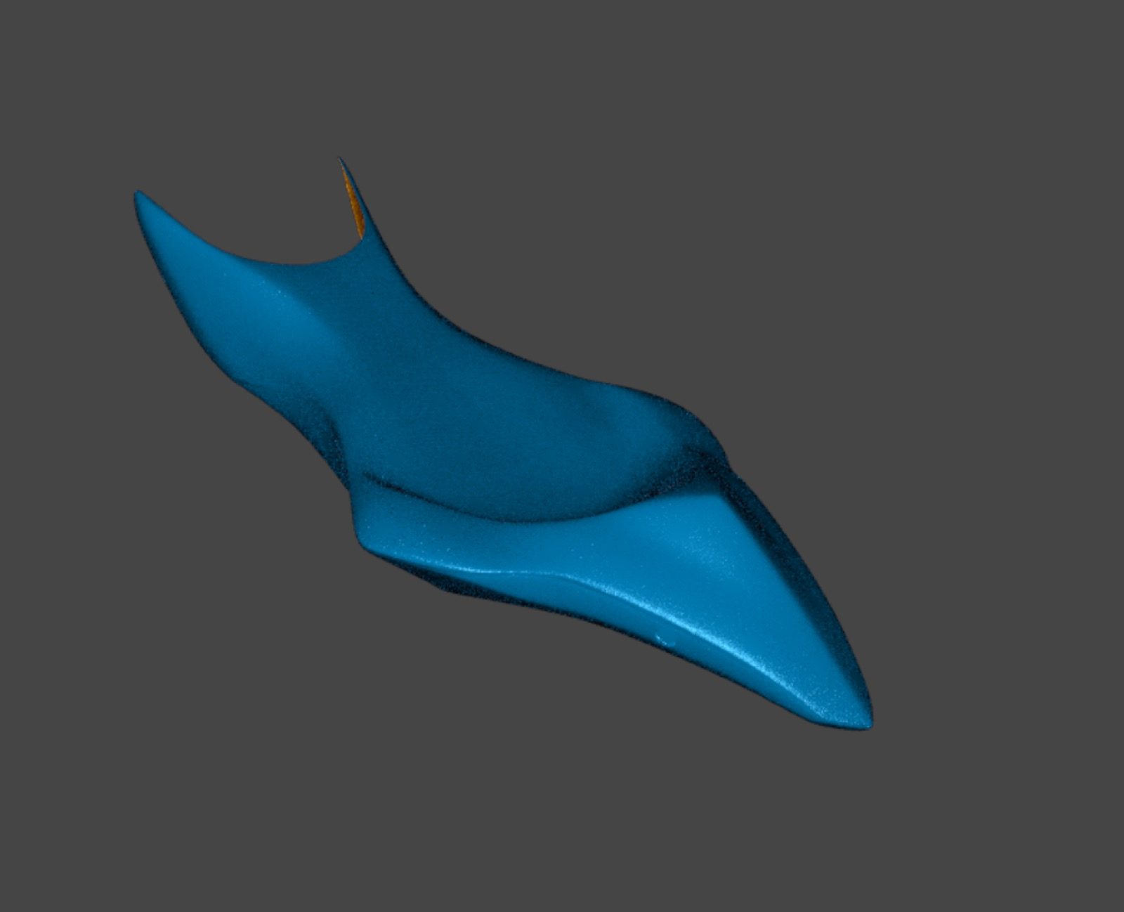 The cleaned-up scan mesh, delivered watertight and ready for modeling a new mold.